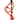 Top Mark vízipipa - 55 cm - narancssárga