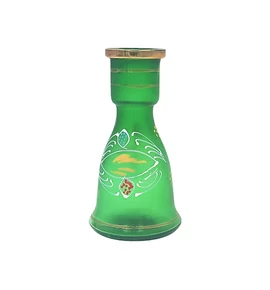 Top Mark vízipipa üveg 18cm - zöld festett