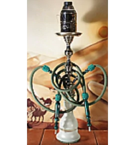 Top Mark vízipipa - 82 cm - 2 csővel - fehér