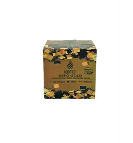 KEFO Gold kókusz vízipipa szén 26mm - 1 kg 