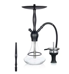 Aladin vizipipa- Alux Captain- Átlátszó- Ezüst Gyűrűvel- 60cm