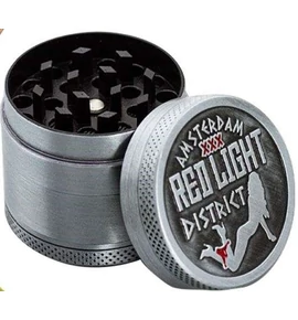 Amsterdam Red Light- 4 Részes Grinder- Ezüst- 40mm