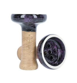 Oblako vízipipa kerámia- Black Glaze- Purple-Black Marble
