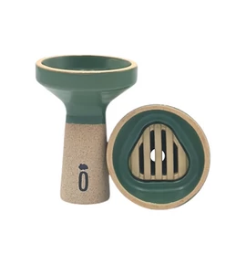 Oblako phunnel vízipipa kerámia - Trio Line - Green matt