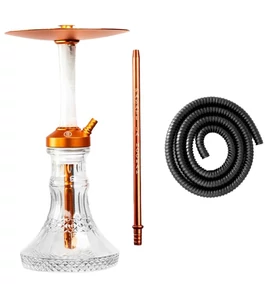 Medusa Moon vízipipa- Narancssárga-Fehér- 41cm