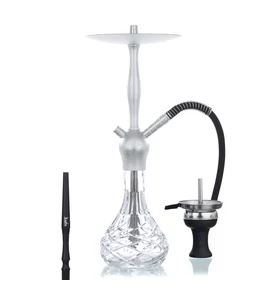 Aladin Alux Admiral vízipipa- Ezüst- 50 cm