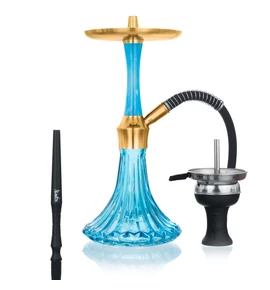 Aladin vizipipa - Epox 360 - Gold Turquise/Glass Turquise - 36cm