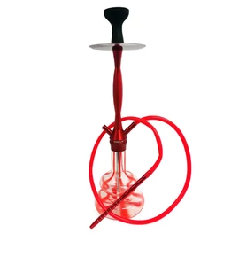 Hookah Flame Stripy vízipipa szett - piros
