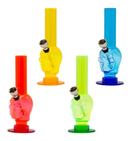 Amsterdam Skull bong- műanyag- 13,5cm