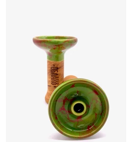 Oblako phunnel vízipipa kerámia- M Glazed- Green-red