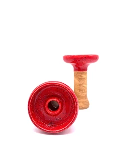 Oblako phunnel vízipipa kerámia- L Glazed- Red