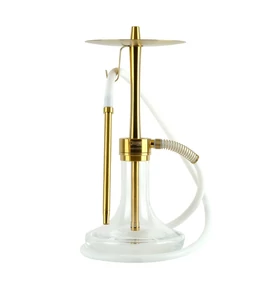 Oduman- Infinity vízipipa- Átlátszó- arany- 45 cm