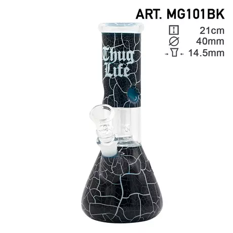 Black Mini Beaker bong- 21 cm